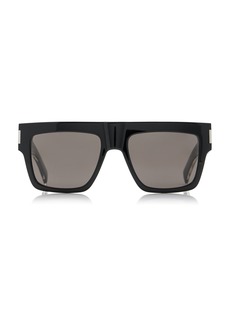 Saint Laurent - Wellington-Frame Acetate Sunglasses - Black - OS - Moda Operandi