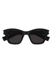 Saint Laurent 47mm Small Rectangular Sunglasses