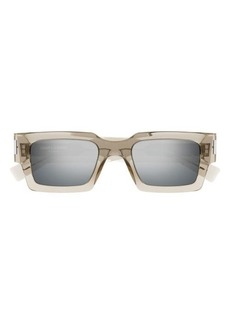 Saint Laurent 50mm Rectangular Sunglasses