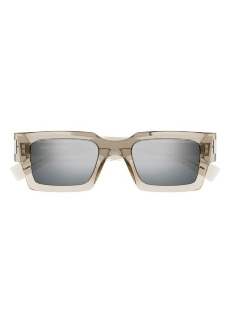 Saint Laurent 50mm Rectangular Sunglasses