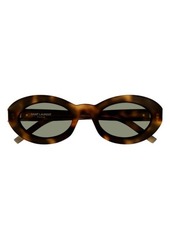 Saint Laurent 52mm Round Sunglasses