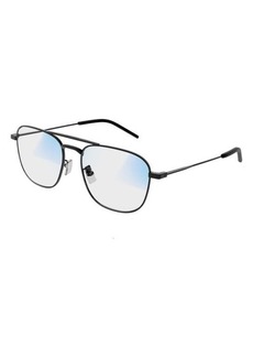 Saint Laurent 53mm Blue & Beyond Gradient Square Sunglasses