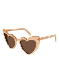 Saint Laurent 54mm Heart Sunglasses