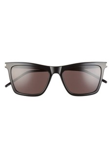 Saint Laurent 55mm Rectangular Sunglasses