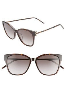 Saint Laurent 56mm Rectangular Sunglasses