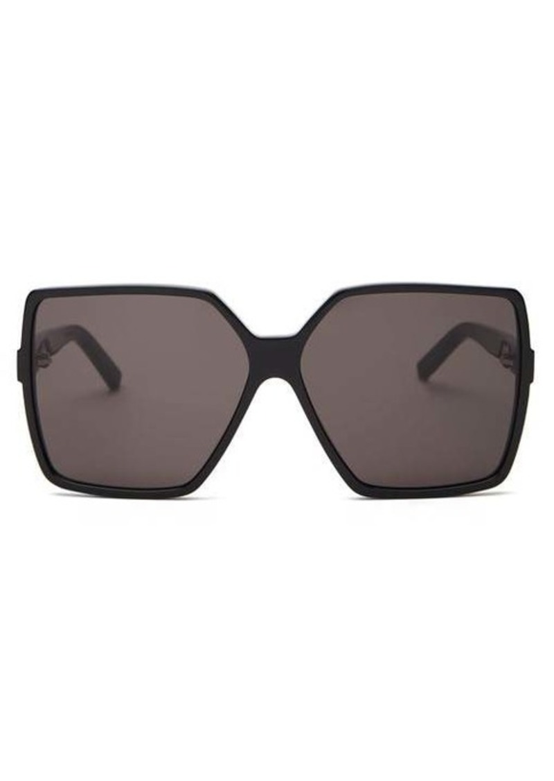 Saint Laurent Betty oversized square-frame acetate sunglasses
