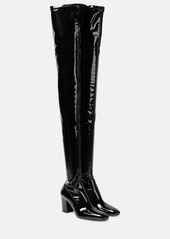 Saint Laurent Betty vinyl over-the-knee boots