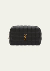 Saint Laurent Cassandra Small YSL Quilted Cosmetic Pouch Bag