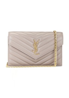 Saint Laurent Cassandre Envelope Chain Wallet