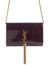 Saint Laurent Cassandre Kate Tassel Leather Wallet on a Chain