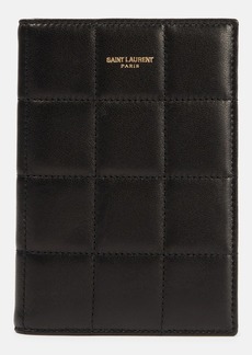 Saint Laurent Cassandre leather passport holder