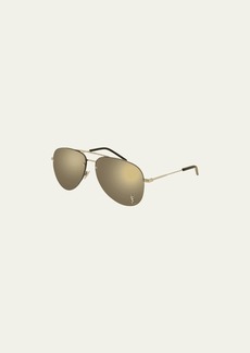 Saint Laurent Classic 11 Monochromatic Aviator Sunglasses