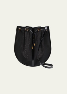 Saint Laurent Daryl Shoulder Bag in Mesh and Patent Leather