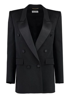 SAINT LAURENT DOUBLE-BREASTED WOOL JACKET