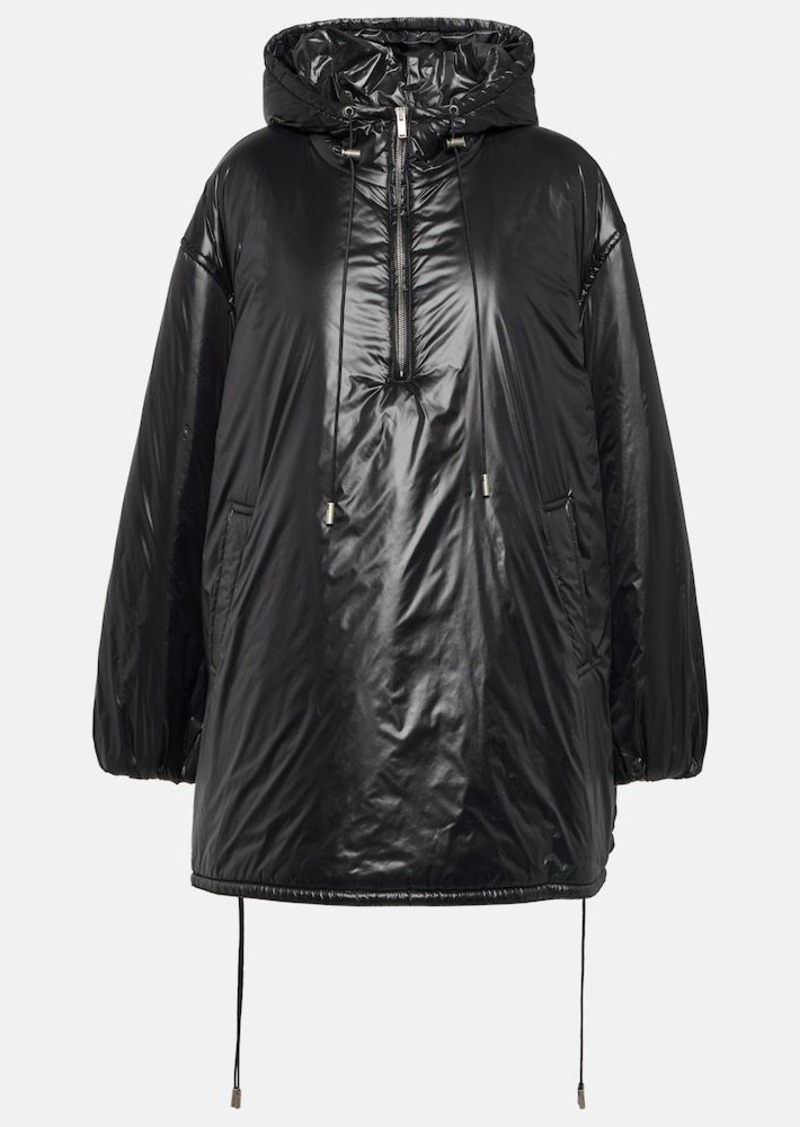 Saint Laurent Embroidered padded raincoat