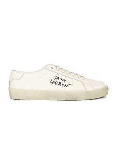 Saint Laurent Embroidered Sneakers