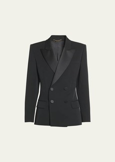 Saint Laurent Fitted Tuxedo Blazer Jacket