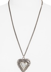 Saint Laurent Heart Pendant Necklace
