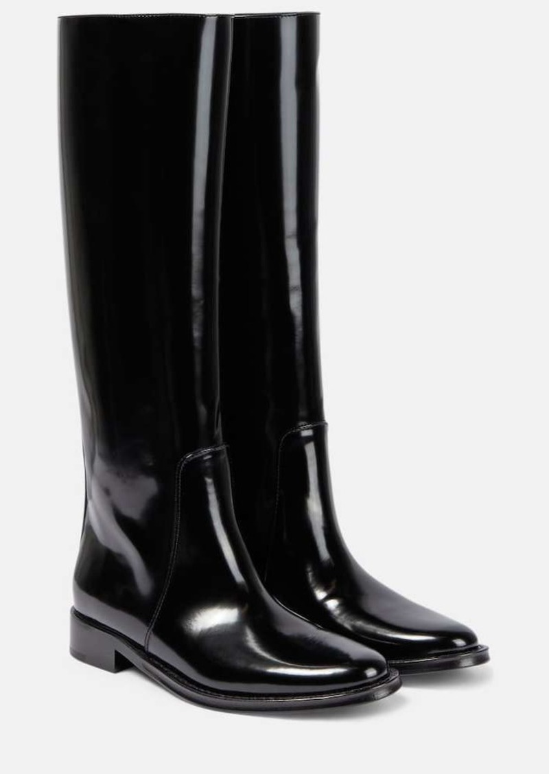 Saint Laurent Hunt leather knee-high boots