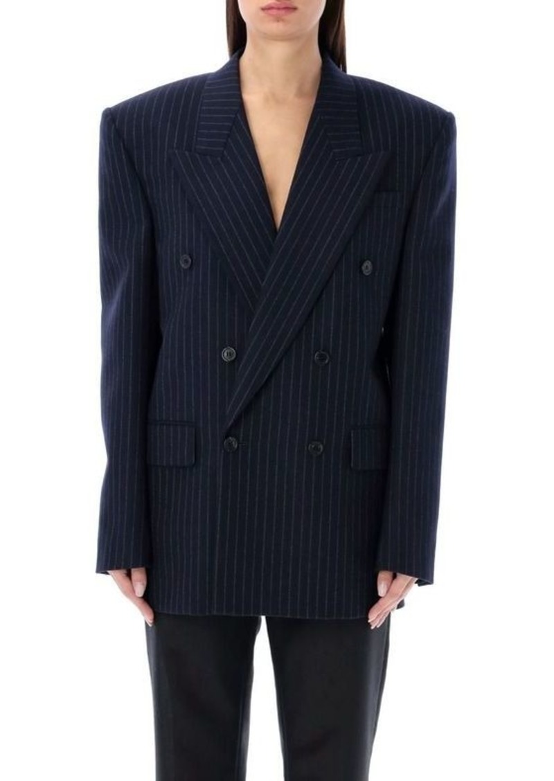 SAINT LAURENT Jacket in striped wool