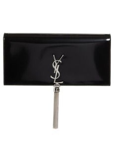 Saint Laurent Kate Glossy Leather Clutch