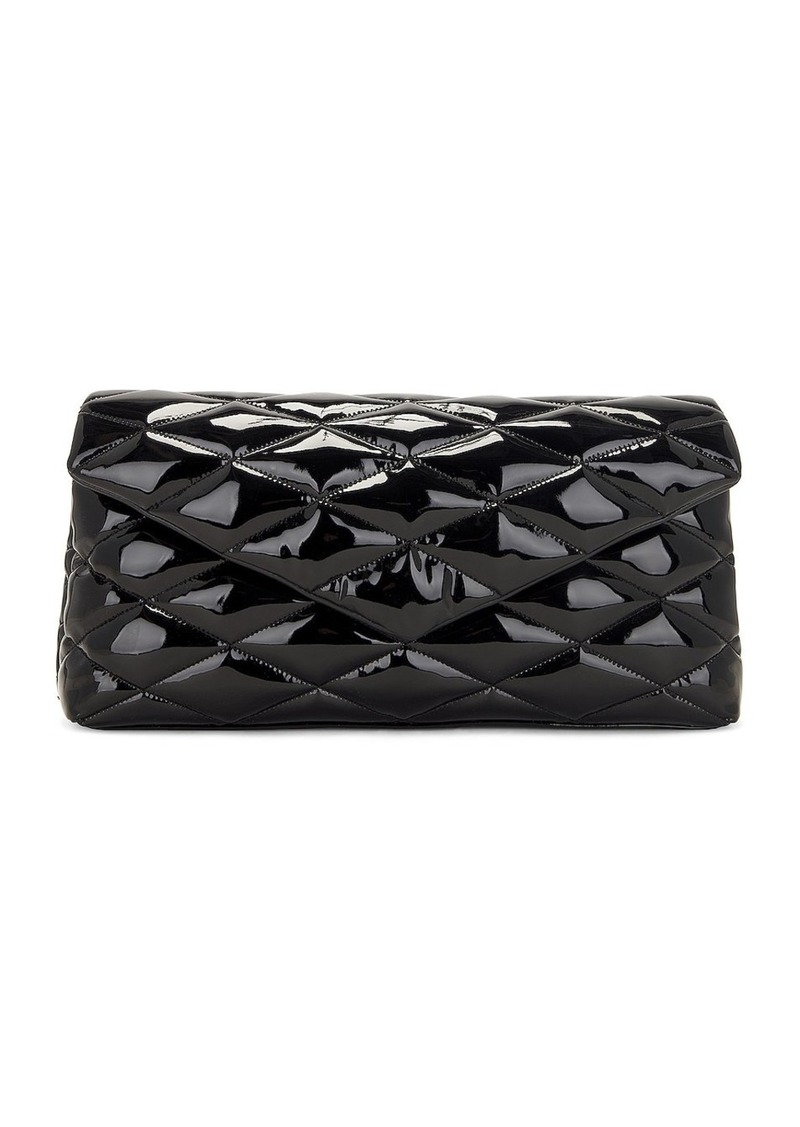 Saint Laurent Large Sade Patent Puffer Clutch