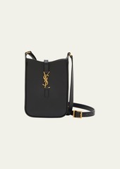 Saint Laurent Le 5 A 7 Mini YSL Vertical Bucket Bag in Smooth Leather