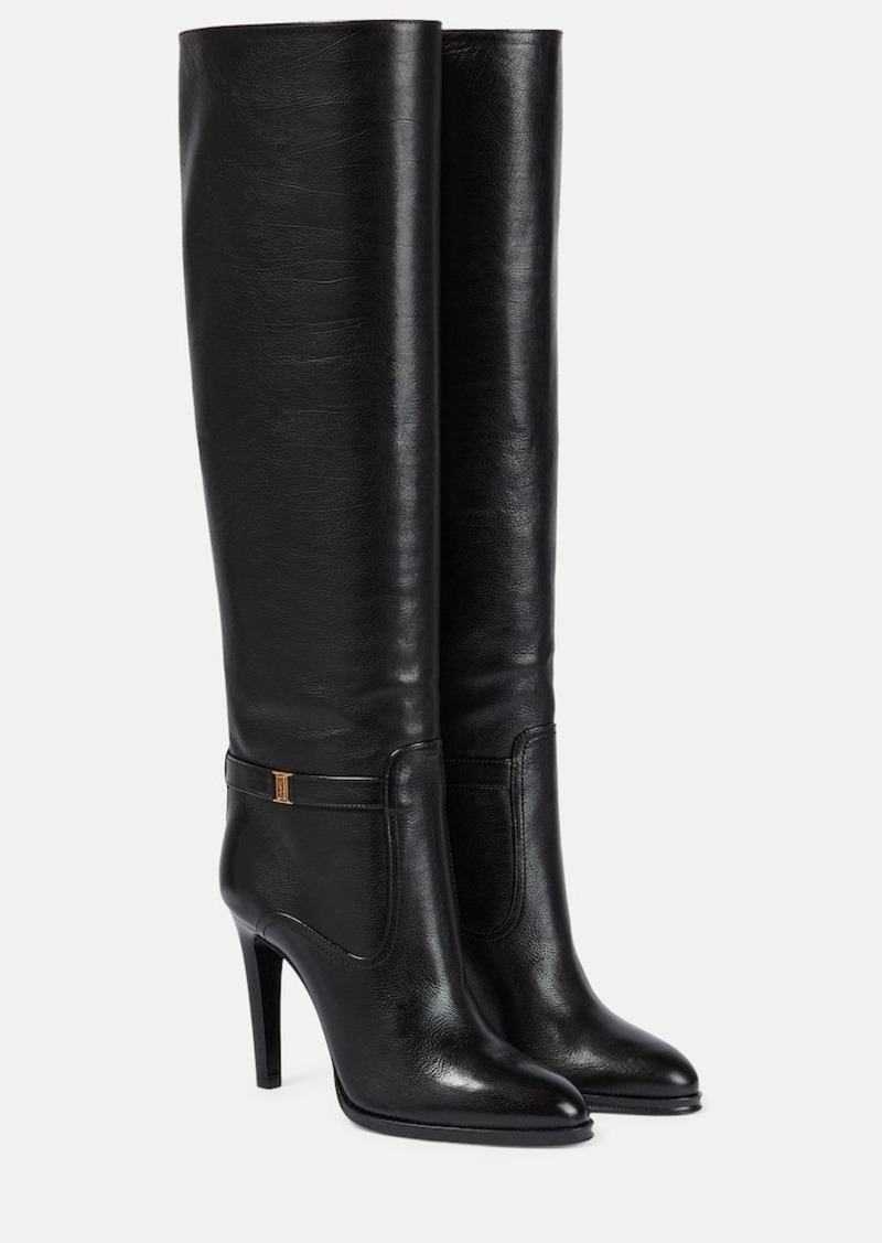 Saint Laurent Diane 105 leather knee-high boots