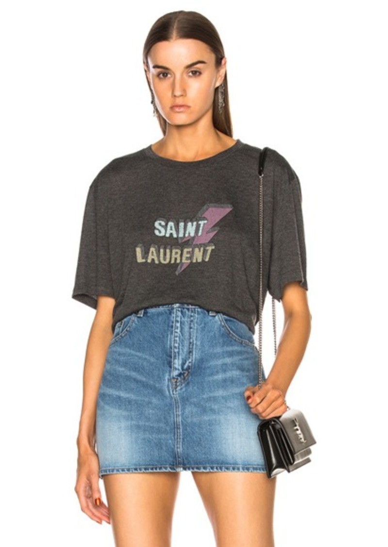 saint laurent lightning bolt shirt