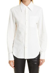 Saint Laurent Linen & Cotton Button-Up Shirt