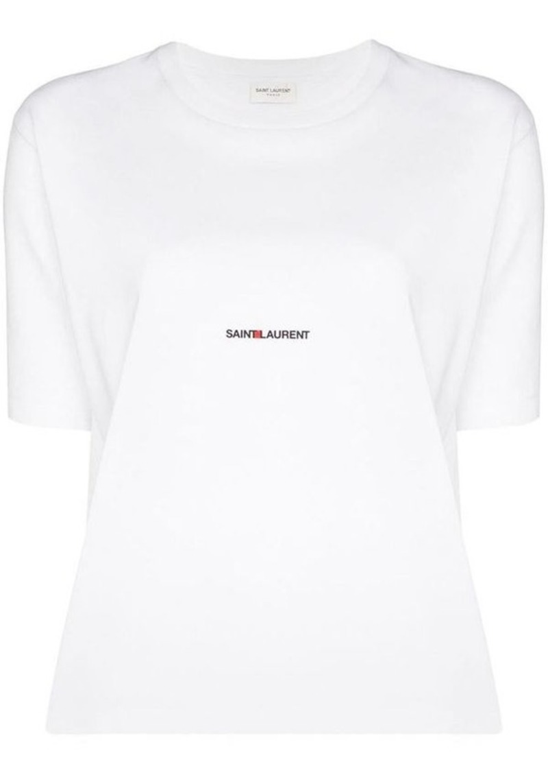 SAINT LAURENT Logo cotton t-shirt