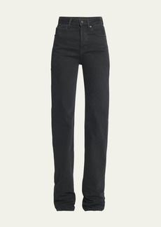 Saint Laurent Long Straight-Leg Denim Jeans