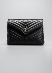 Saint Laurent Loulou Large YSL Shoulder Bag in Quilted Leather