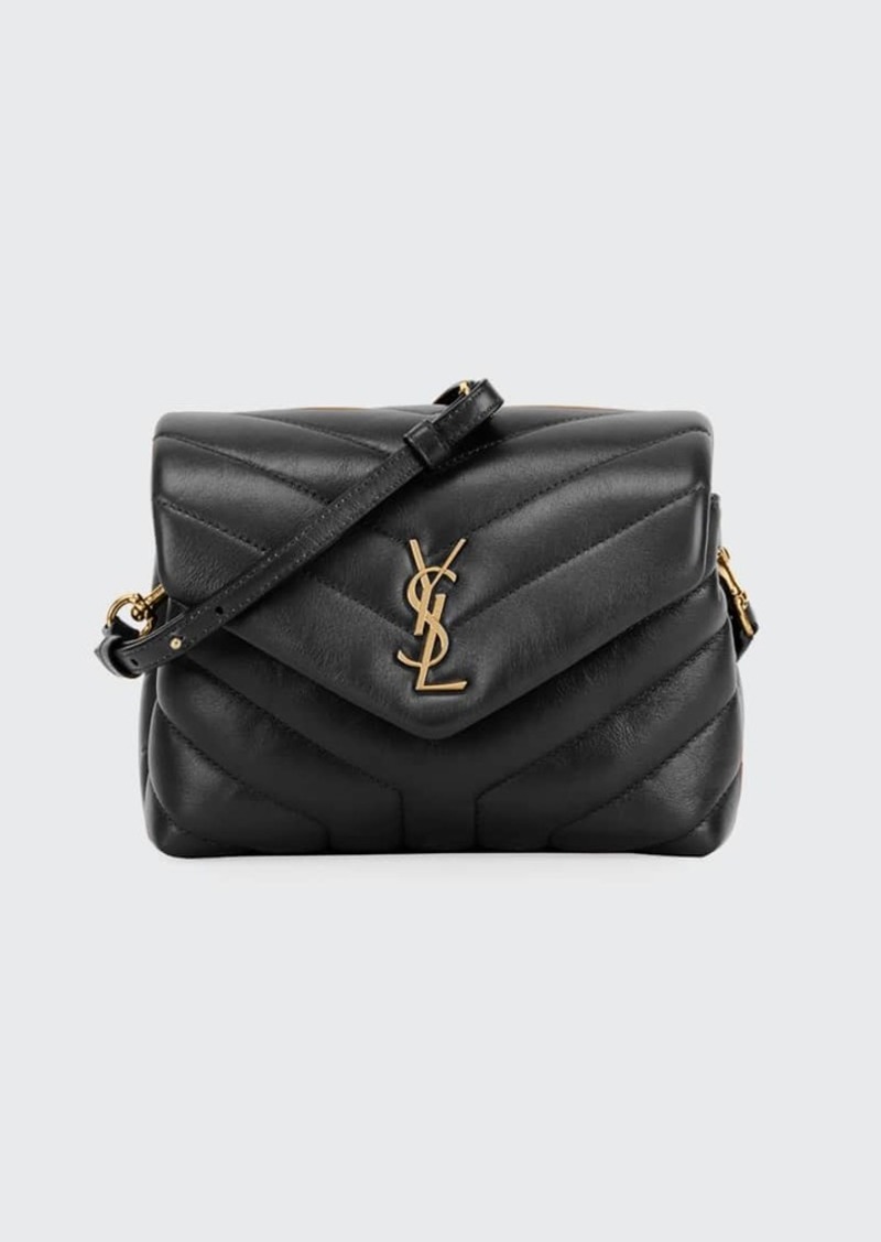 Saint Laurent Loulou Toy YSL Crossbody Bag in Quilted Leather