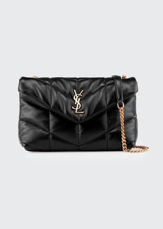 Saint Laurent Lou Puffer Toy YSL Crossbody Bag in Quilted Leather