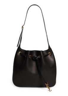 Saint Laurent Medium Paris VII Leather Hobo Bag