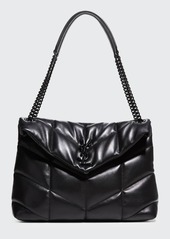 Saint Laurent Lou Puffer Medium YSL Shoulder Bag in Quilted Leather
