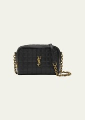 Saint Laurent Cassandre Mini YSL Camera Bag in Quilted Smooth Leather