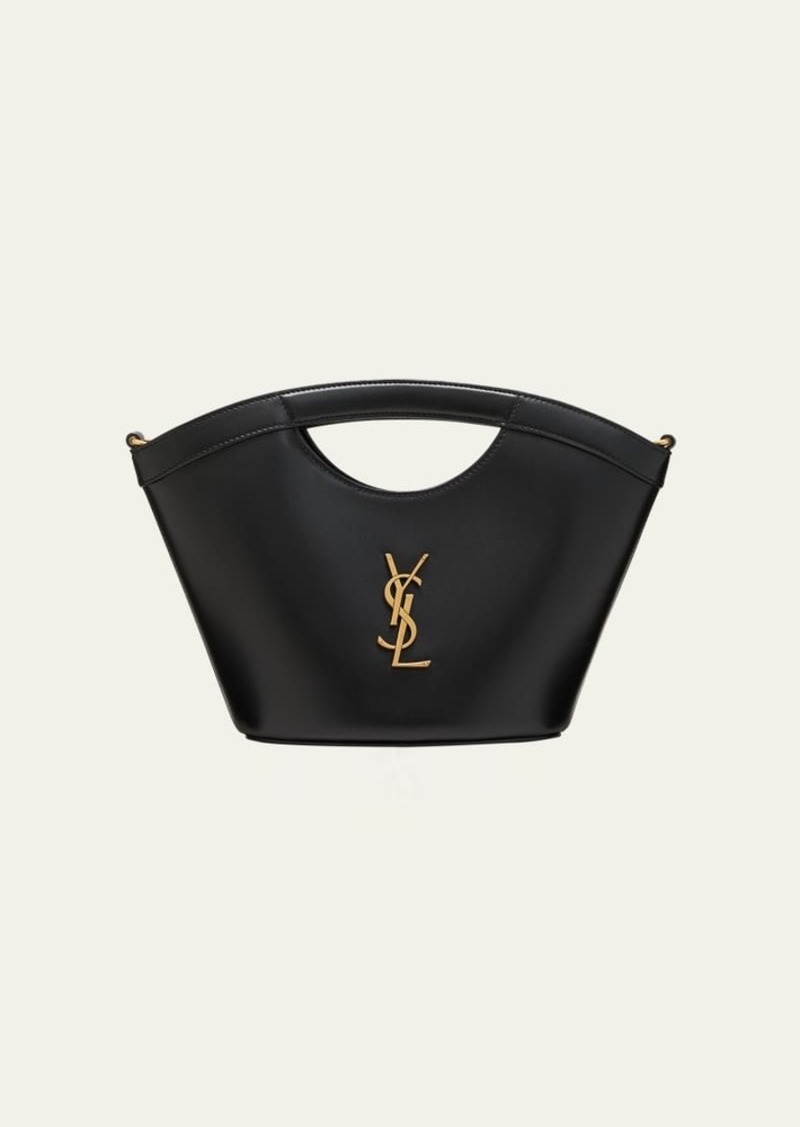 Saint Laurent Mini YSL Top-Handle Bag in Leather