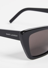 Saint Laurent Narrow Cat Eye Sunglasses