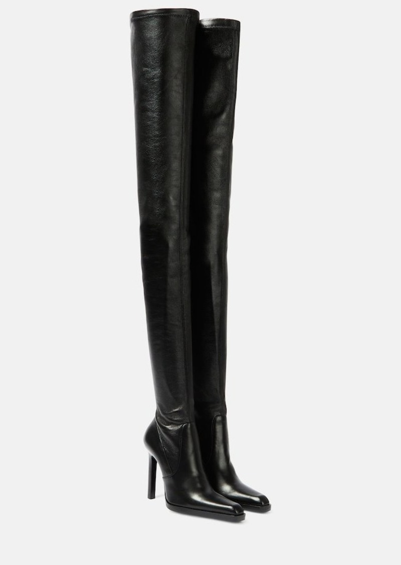 Saint Laurent Nina 110 leather over-the-knee boots
