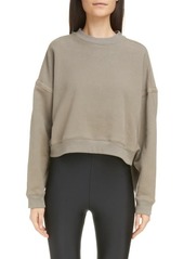 Saint Laurent Oversize Cotton Fleece Sweatshirt