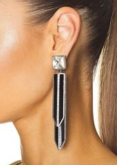 Saint Laurent Pear Rhinestone Earrings