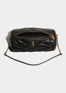 Saint Laurent Sade Mini YSL Tube Shoulder Bag in Quilted Smooth Leather