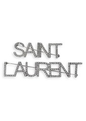 Saint Laurent Set of 2 Logo Brooches