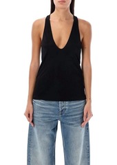 SAINT LAURENT Silk tank top