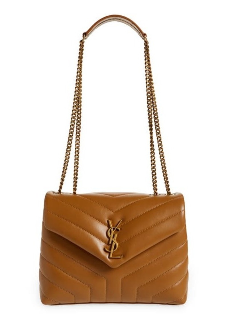 Saint Laurent, Bags, Saint Laurent Canvas Calfskin Monogram Sac Coeur  Crossbody Bag