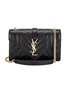 Saint Laurent Small Tri-Quilt Envelope Chain Bag