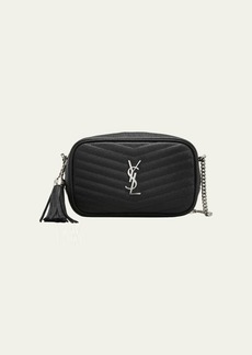 Saint Laurent Envelope Triquilt Small YSL Shoulder Bag in Grained Leather