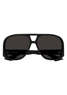 Saint Laurent Solace 59mm Navigator Sunglasses